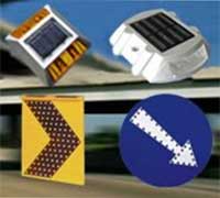 Solar Powered Safety Directional Sign